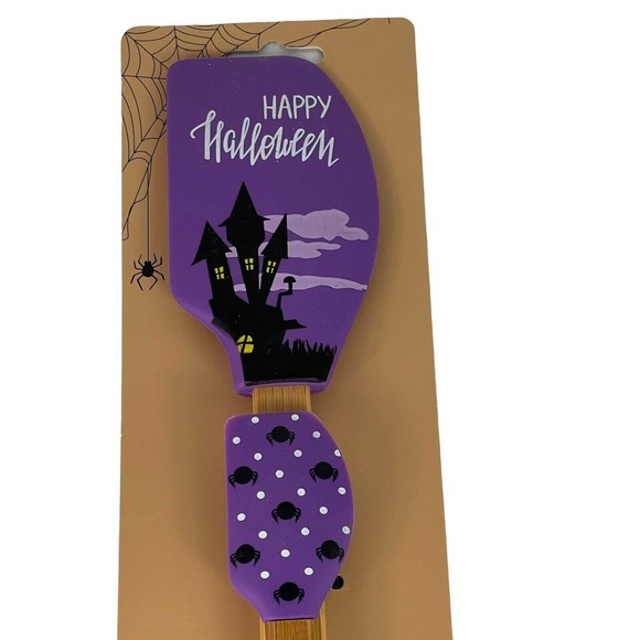 Halloween 2 Pc Baking Silicone Spatula Set Halloween Large and Mini Spatula Set - Picture 2 of 6
